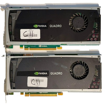 Lot of 2 NVIDIA Quadro 4000 2GB GDDR5 Graphics Card Workstation GPU Video - C11