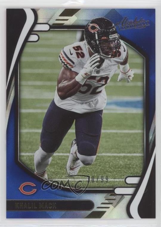 2021 Panini Absolute Blue Diamonds 30/99 Khalil Mack #21 9o3