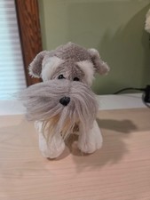 Ganz Webkinz Schnauzer Dog Plush HM159 Stuffed Animal Toy Pre-Owned NO CODE