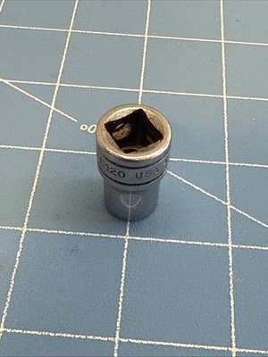 Vintage Snap On 3/8'' Drive E12 Shallow Chrome Invert Torx Socket FLE120