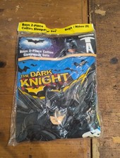 Batman The Dark Knight Boys 2-Piece Cotton Sleepwear Pajama Set Size 8 NEW