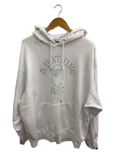 A BATHING APE (BAPE) Felpa con cappuccio pullover A BATHING APE bianca XL usata