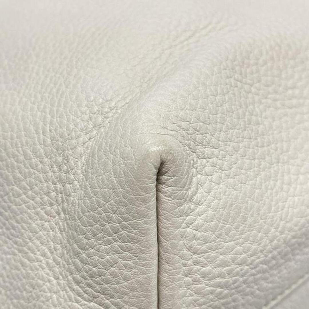 PRADA Tote Bag Ivory Leather Tag thumbnail 7