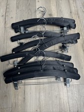 Vintage Victoria s Secret Hangers Black Padded Set Of 10