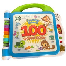 Leap Frog Learning Friends 100 Words Book Educational English Spanish Bilingual
