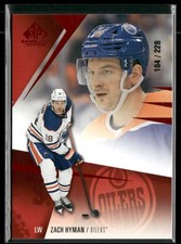 2023-24 SP Game Used Zach Hyman Red /228 #45 Edmonton Oilers