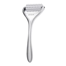 Acupuncture Massage Roller, Stainless Steel, Portable Manual Roller for Whole...