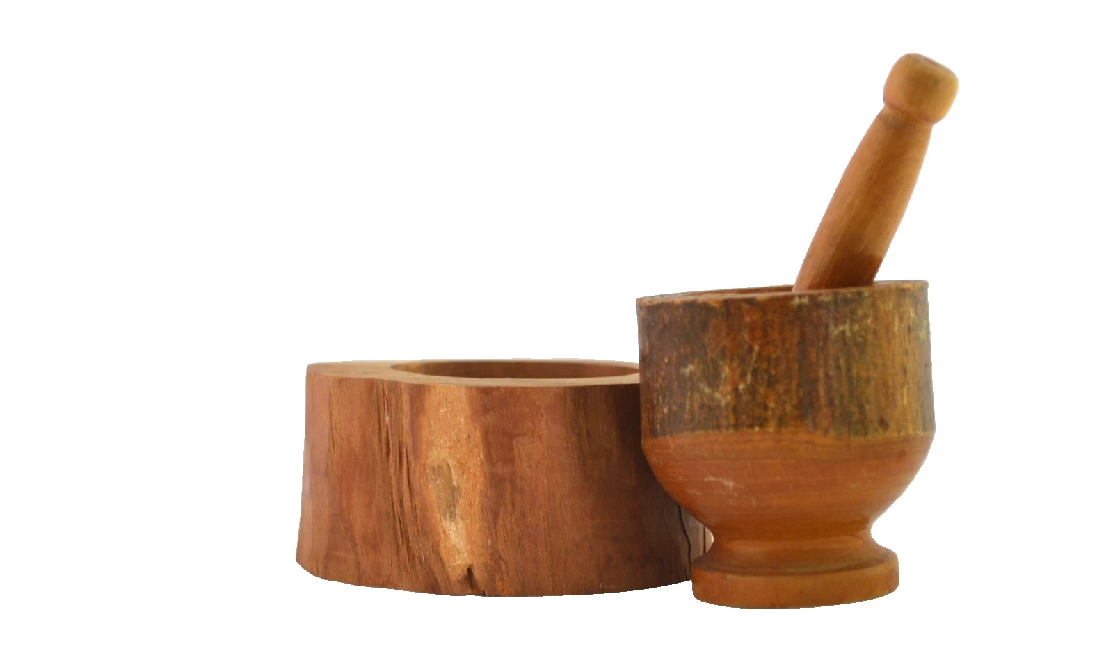 ​3-Piece Miniature Wooden Mortar & Pestle Set - Handmade Rustic Kitchen Decor
Opens in a new window
