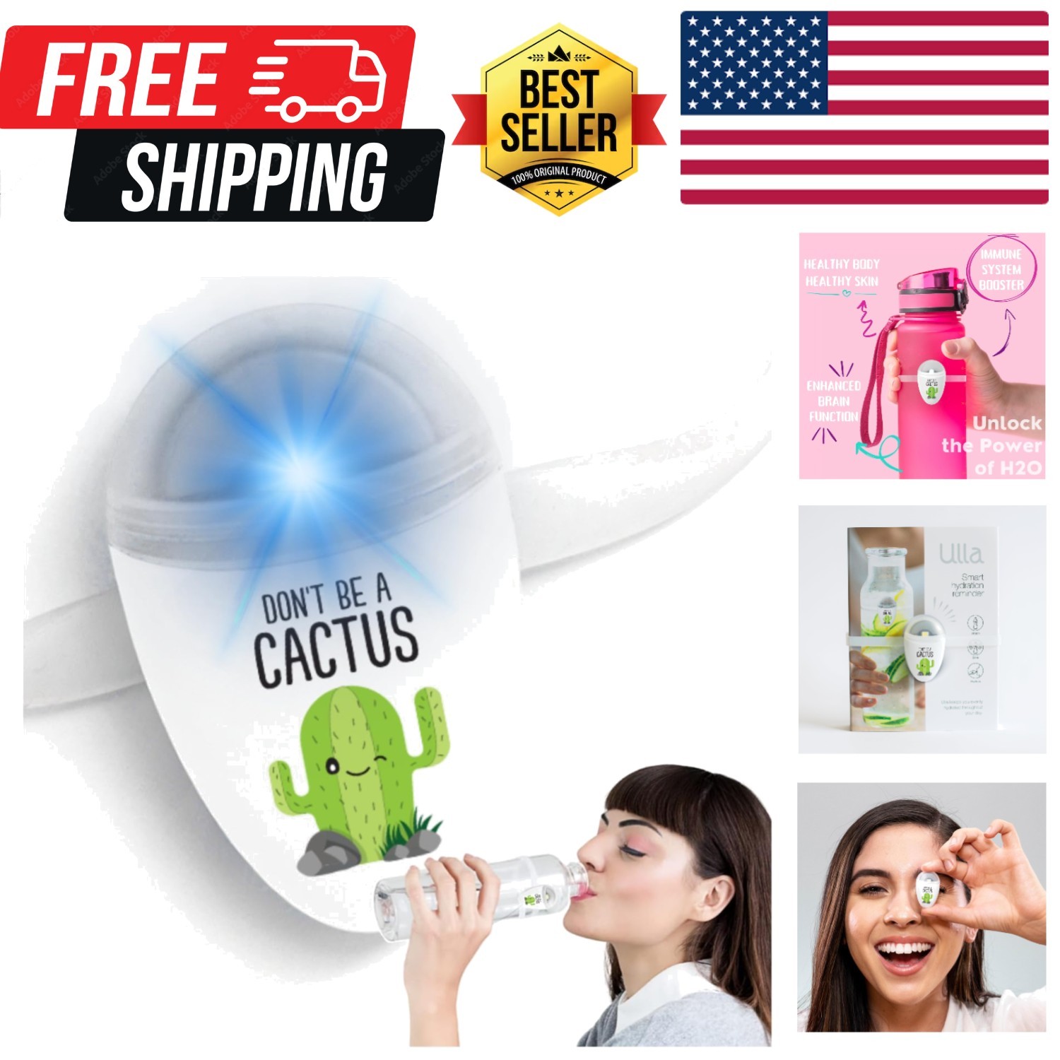 Drink Water Reminder, Smart Light for Water Bottle, Fits Most Bottles, Lights...