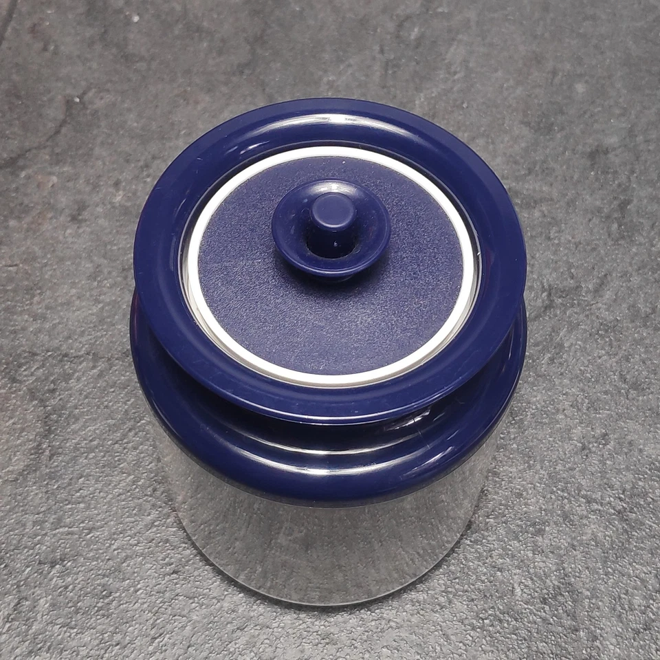 Tupperware Panorama 0,5 L Kaffeedose Blau Klare Sache Vintage Dose Küche  - Bild 2 von 4