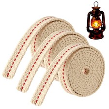 3 Rolls Lamp Wick Lantern Wicks - 10 Ft 1/2 Inch Flat Cotton Oil Lamp Wick