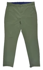 Mizzen+Main Helmsman Slim Performance Stretch Pants Men's 35x30 Green