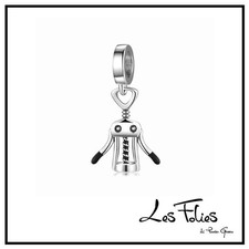 Charm Cavatappi Vintage Apribottiglie ciondolo in argento 925 - Les Folies