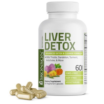 Liver Detox Milk Thistle Turmeric 60 Caps | Hígado Detox Cardo Mariano