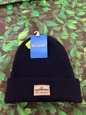 Columbia Lost Lager II Navy Blue Knit Beanie Hat One Size