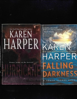 2 KAREN HARPER Paperbacks - Hurricane  Falling Darkness