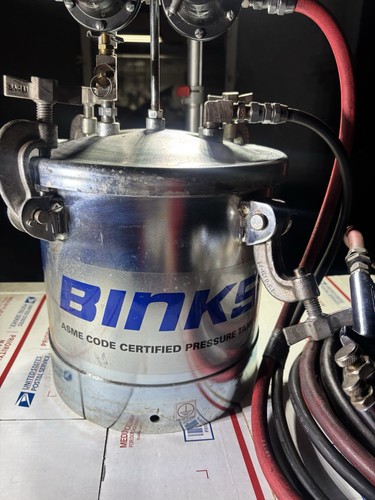 Binks 83C221 Zinc Pressure Pot Tank 2.8 Gal