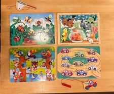 Melissa and Doug 4 puzzle bundle