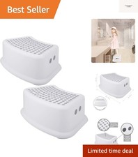 Step Stool for Kids 2 Pack, Toddlers Stool for Potty Training, Bathroom, Kitc...
