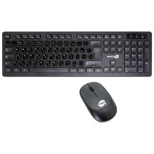 Wireless Mouse And Keyboard Kit With Japanese Jp Qwerty Layout Black M&K