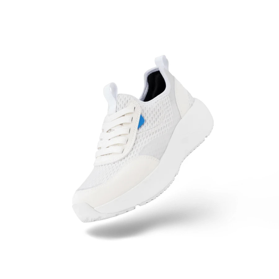 Vessi Torrent/Pacific Sneaker NEW Wom Sz 7 Waterproof Shoe Warm White SOLD OUT🟢 image 4