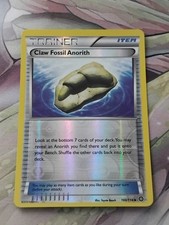 100/114 Claw Fossil Anorith Uncommon Reverse Holo: Pokemon Trading Card Game 