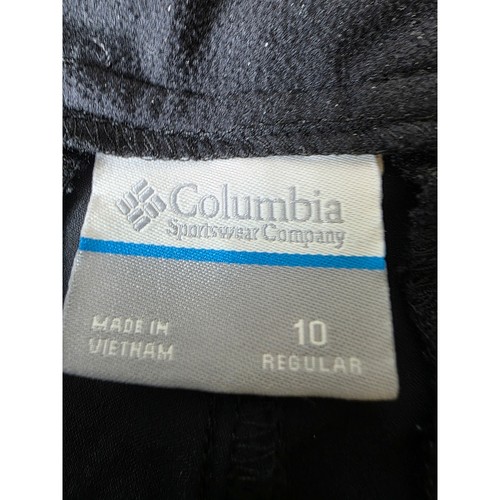 COLUMBIA Black Summit Valley Convertible Active Outdoor Hiking Casual Pant SZ 10 - Picture 5 of 11