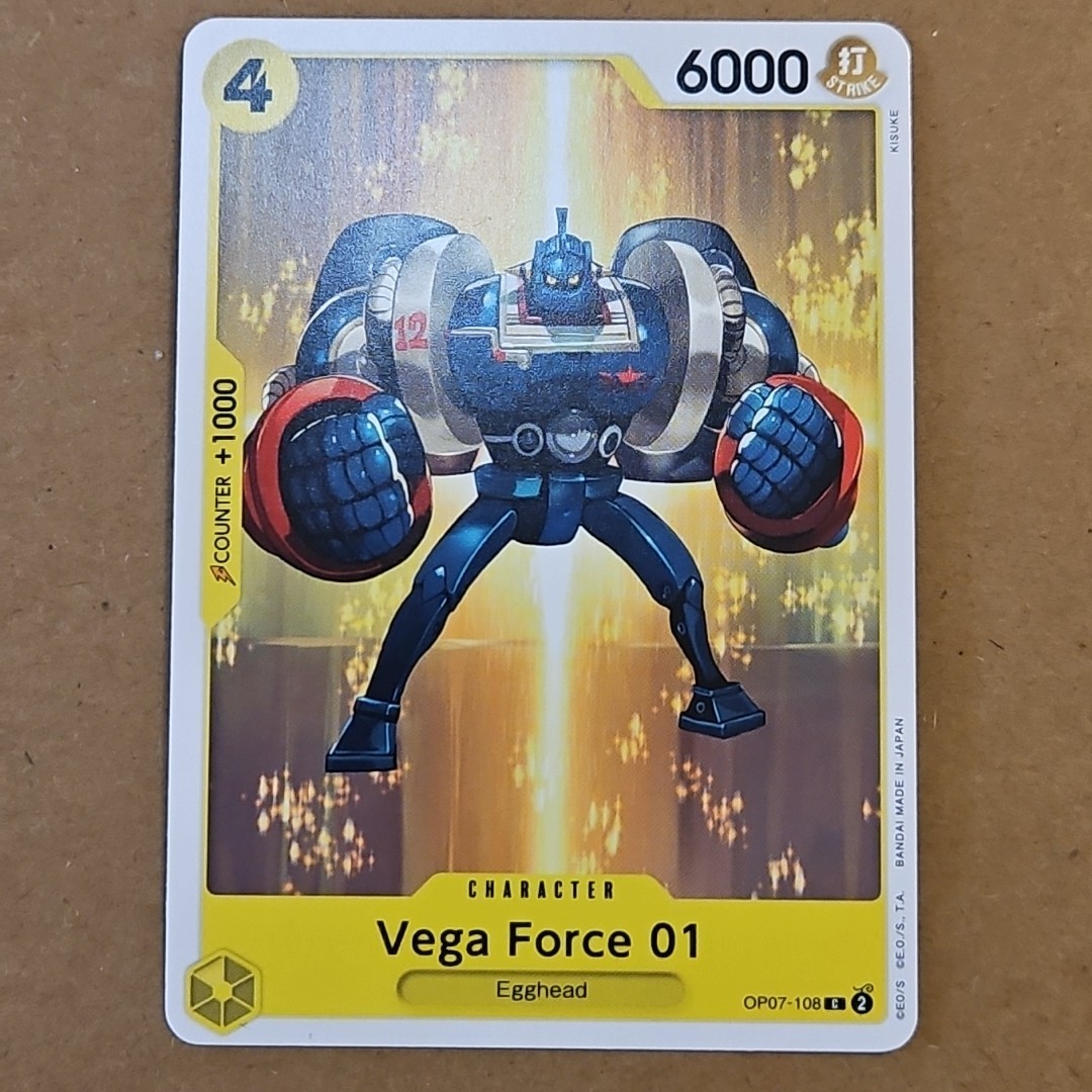 One Piece Vega Force 01 (OP07-108/201) OP07 500 Years in the Future NM TCG CCG