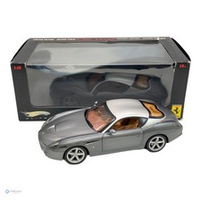 Hot Wheels Elite Ferrari 575GTZ Zagato 1:18 Silver Limited Edition - Collectible