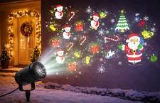 Christmas LED Laser Projector Lights Rotate Projection Lamp Indoor Outdoor Decor
