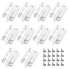 10 PCS Window Sash Locks Cam Action Security Latch Single Double Hung White