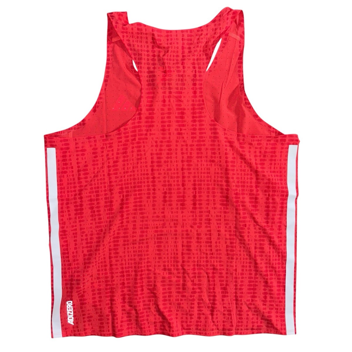 Adidas Adizero Red Racing Running Workout Singlet Tank, Size XL