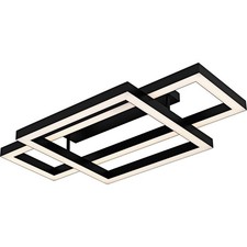 Matte Black LED Semi-Flush Mount from the Lawless Collection