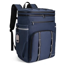 Insulated Cooler Backpack, 45 Can Waterproof Soft Cooler for Camping & Hiking