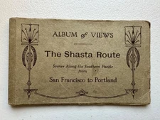 Vintage Postcard Album, 5  White Border, Divided, The Shasta Route Unposted