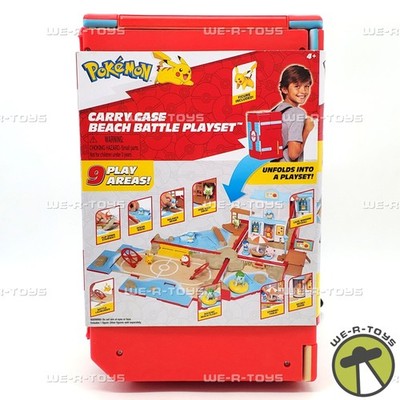 Pokemon Carry Case Beach Battle Playset Jazzwares NEW