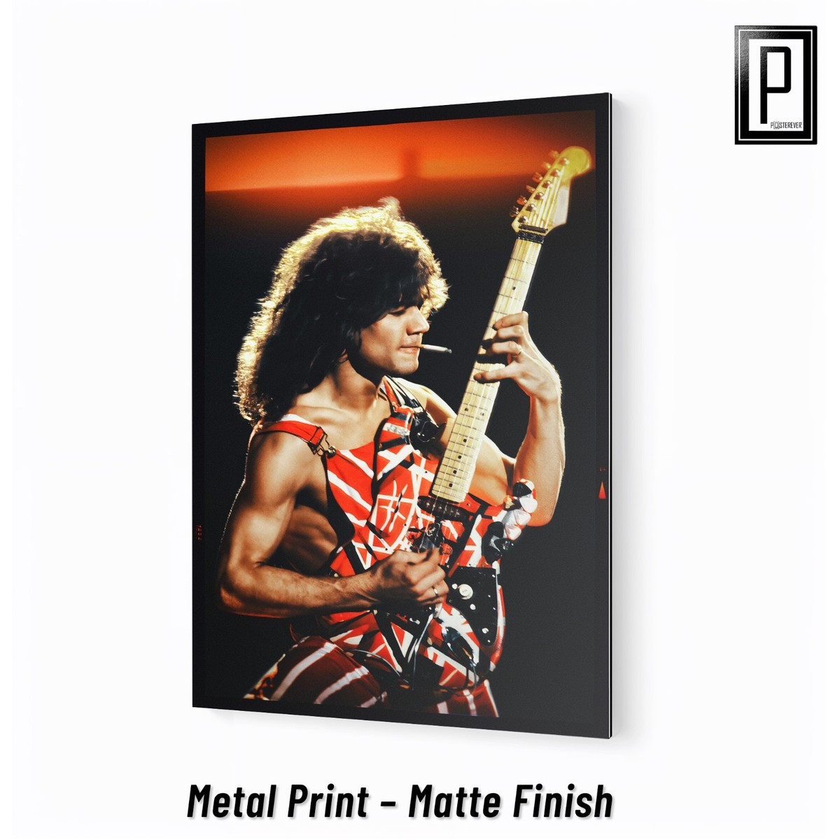 Eddie Van Halen 1982 Diver Down Tour Poster Frankenstrat Guitar