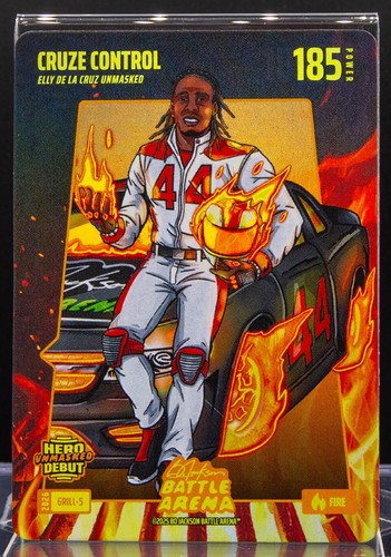 2025 Bo Jackson Battle Arena Cruze Control Elly De La Cruz Fire Grill-5 SSP