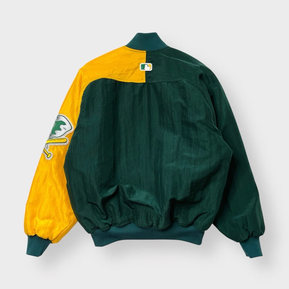 Chaqueta de Atletismo Oakland Colección Diamante Starter Años 90 De Colección, Años A, EE. UU. L Satinado Foto 2 de 4