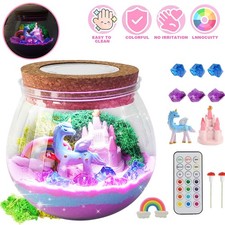 Unicorn Light Up Terrarium Kit DIY Unicorn Toys Unicorn Night Light for Kids
