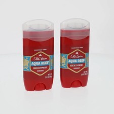 Old Spice Aqua Reef Deodorant Stick 3.0 oz Aluminum Free Scent of Cypress 2 Pack