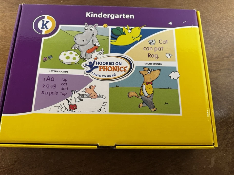 ENGANCHADO A PHONICS HOP Edades 4-8 K-2do Grado Aprende a Leer Libros DVD VER DESCRIPCIÓN Foto 3 de 4