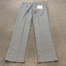 Kenneth Cole Reaction Pants Mens 33x32 Gray Stretch Slim Fit Flat Front Dress