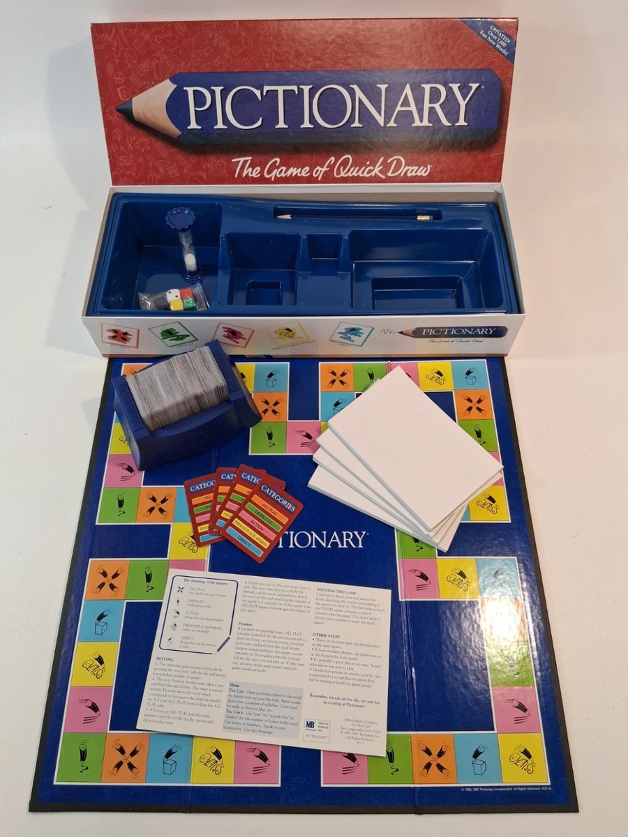 Pictionary 1993 Contemporary Manufacture Game Boards Games for