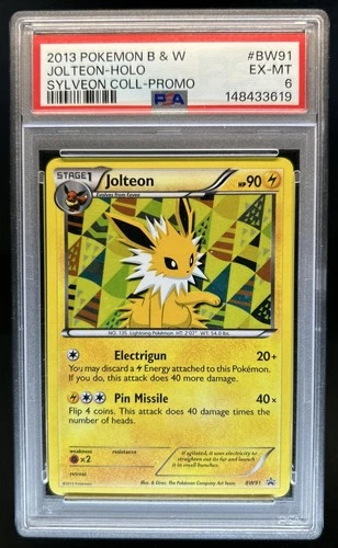 2013 Pokemon BW Black Star Promos Jolteon Holo Sylveon Collection #BW91 PSA 6