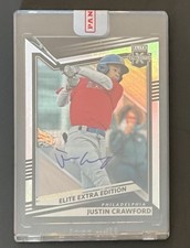 2022 Elite Extra Edition Prime Numbers A Signatures Justin Crawford Auto xb2