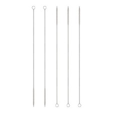 5Pcs Straw Cleaner Brush Set 12 Inch Length 6mm OD Nylon Bristles, White