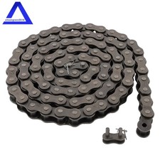  100 Roller Chain - 10 Feet  2 Free Connecting Links - Carbon Steel 1-1/4 in