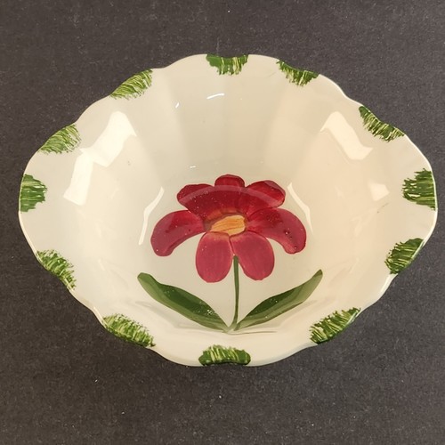 Blue Ridge Southern Pottery Beth Pattern Lugged Cereal Bowl Scalloped 7" Vintage - Picture 5 of 8
