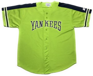neon green baseball jersey